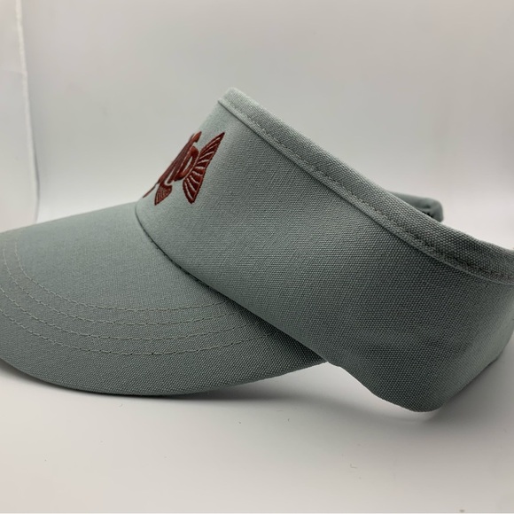 Fishpond Sabalo Lightweight Gray Adjustable Stitched Visor Hat Cap Fishing New - Picture 7 of 12